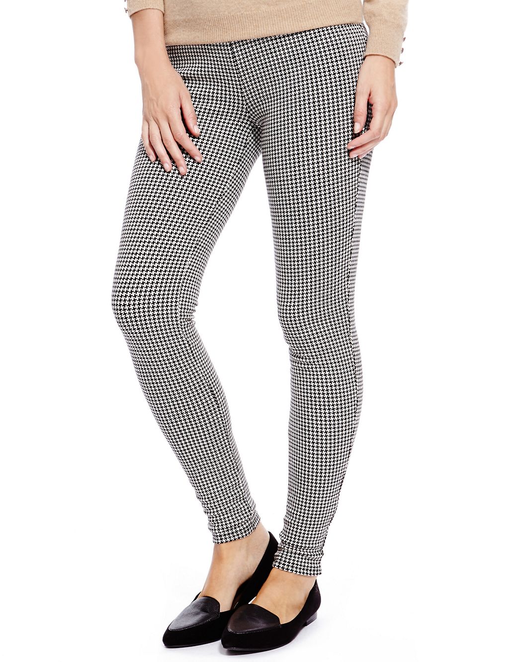 Pull On Checked Treggings 2 of 4