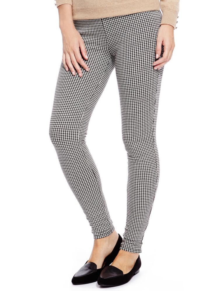 Pull On Checked Treggings 1 of 4