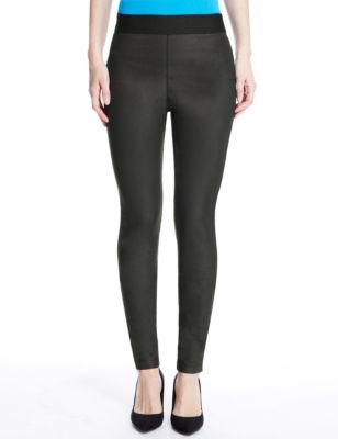 Pull On Coated Denim Jeggings, M&S Collection
