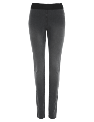 m&s black jeggings