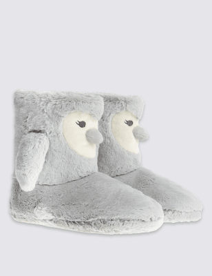 M&s womens boot online slippers