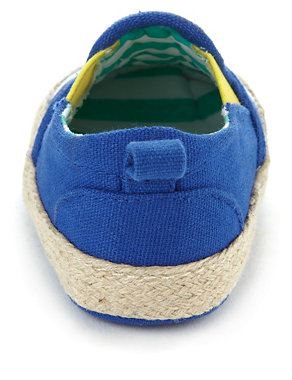 Pull On Striped Pram Shoes Image 2 of 6