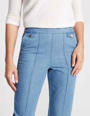 marks and spencer pull on jeans