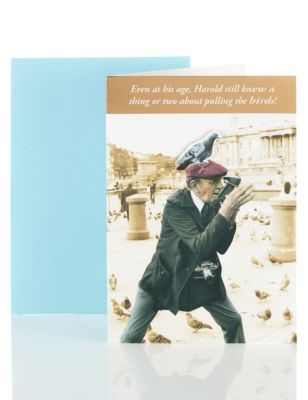 Pulling the Birds Humour Birthday Card Image 1 of 2
