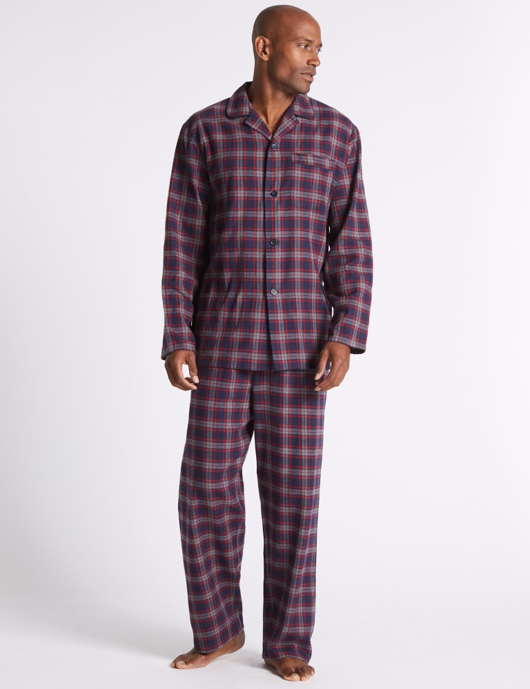 Brushed Cotton Checked Pyjama Set