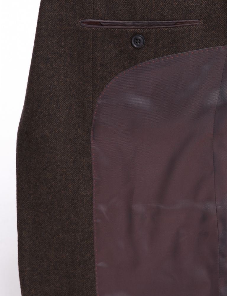 Pure Cashmere 2 Button Herringbone Jacket 7 of 8