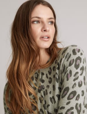 Marks and spencer outlet leopard cardigan