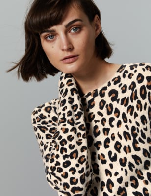 Marks and spencer shop animal print jumper