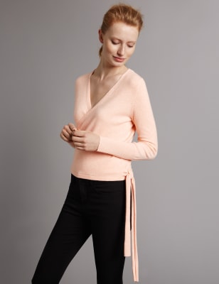 Ballet shop wrap cardigan