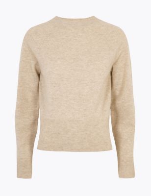 Pure Cashmere Blouson Sleeve Jumper Image 2 of 4