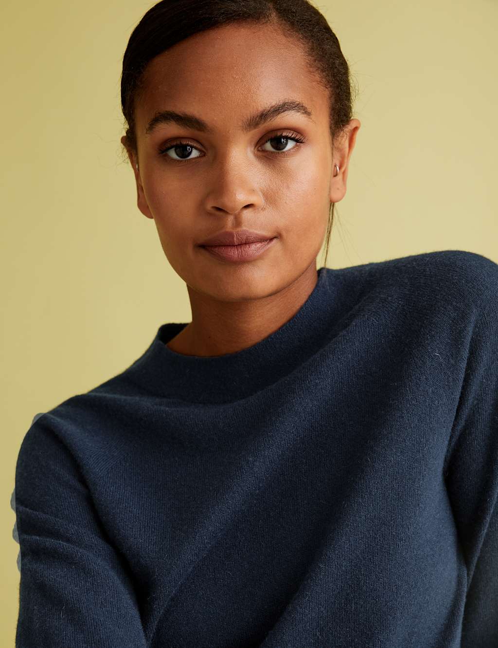 Pure Cashmere Blouson Sleeve Jumper Autograph M&S