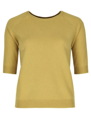 Pure Cashmere Boxy Jumper Image 2 of 4