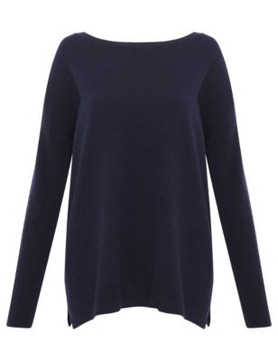 Pure Cashmere Boxy Jumper Image 2 of 5