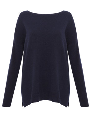 Pure Cashmere Boxy Jumper Image 2 of 5