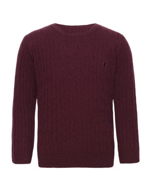 Pure Cashmere Cable Knit Jumper Image 2 of 6