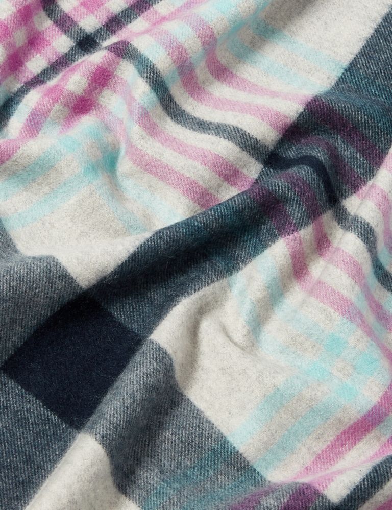 Pure Cashmere Checked Scarf 2 of 2