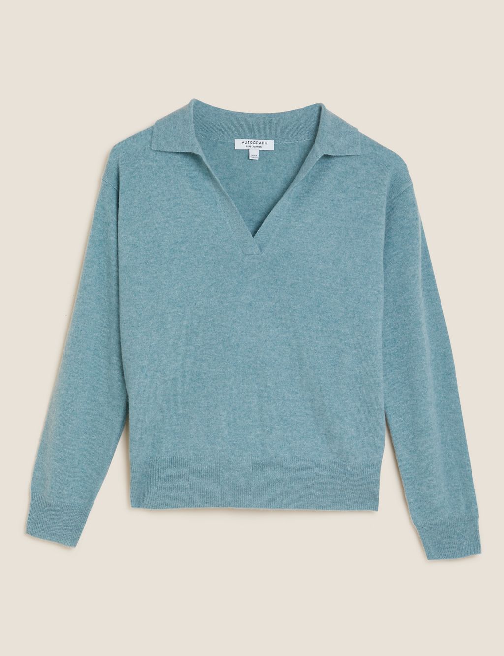 Pure Cashmere Collared Relaxed Jumper 1 of 7