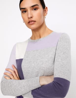 Marks and spencer 2025 colour block jumper