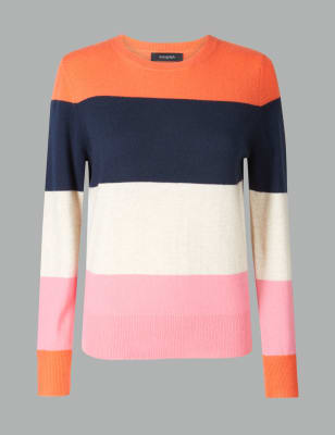 Marks and spencer colour block clearance jumper