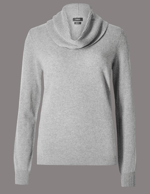 Pure Cashmere Cowl Neck Jumper, M&S Collection