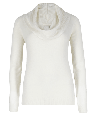 Cashmere Cowl Neck Sweater