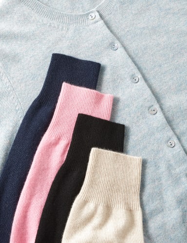 Pure Cashmere Crew Neck Cardigan 6 of 6