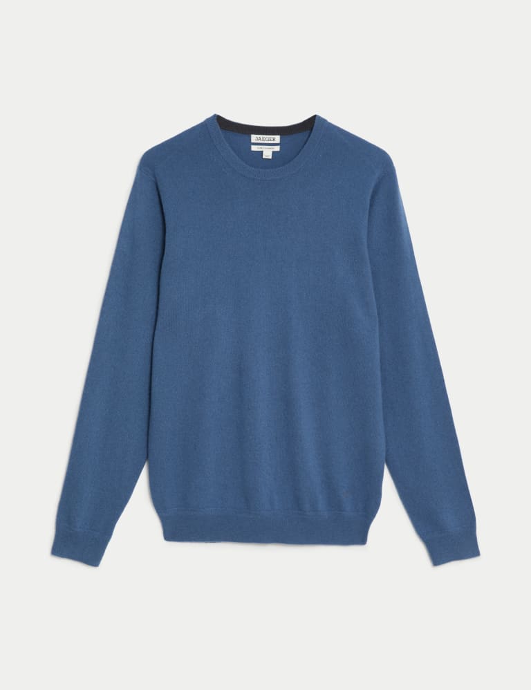 Pure Cashmere Crew, Dark Navy – Goods