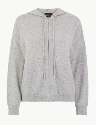 cashmere hoodie womens marks and spencer