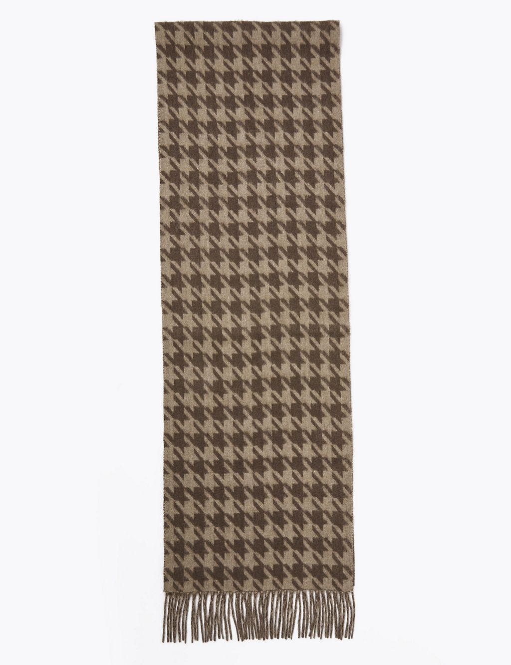 Pure Cashmere Dogtooth Scarf 2 of 4