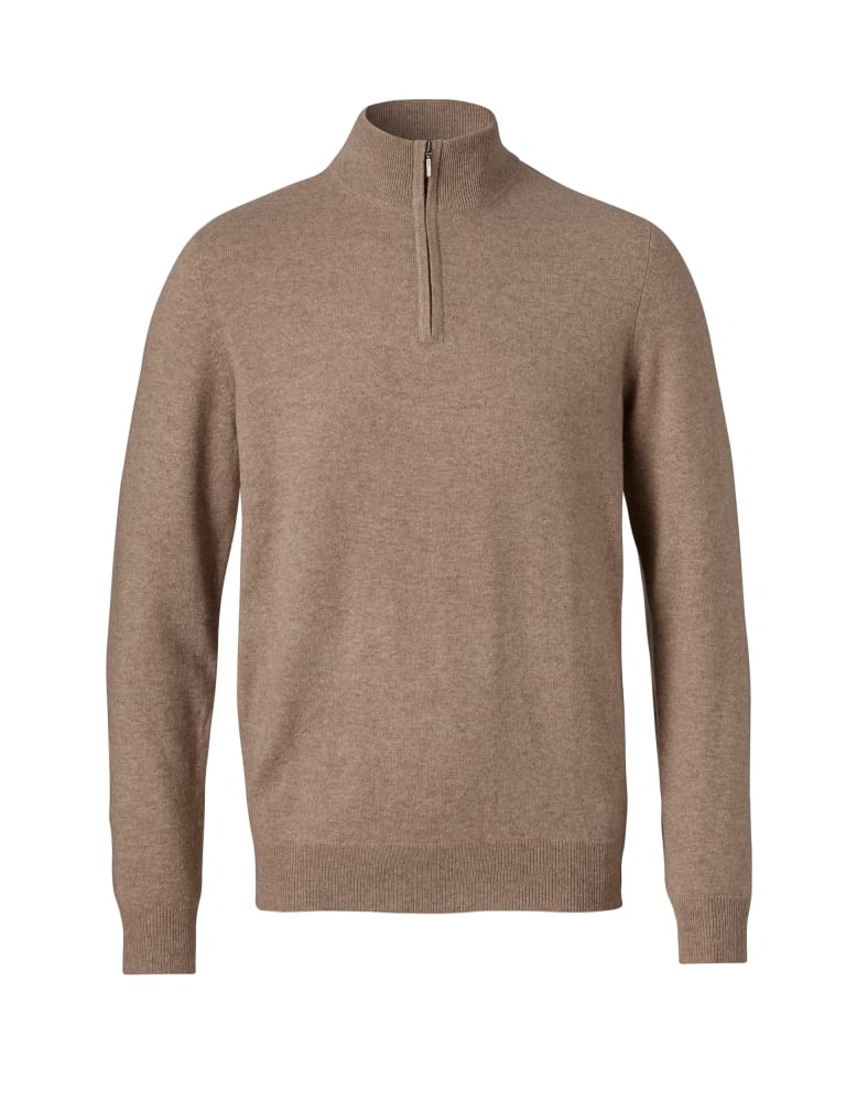 Cashmere half discount zip
