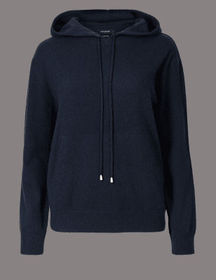 Cashmere hoodie womens marks best sale and spencer