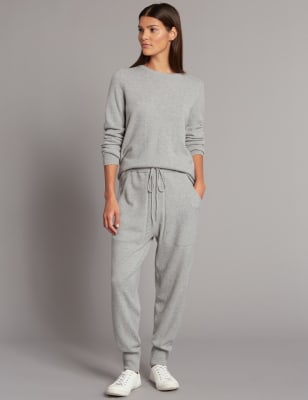 Pure cashmere joggers