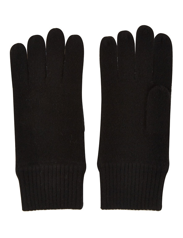Pure Cashmere Knitted Gloves Image 1 of 1