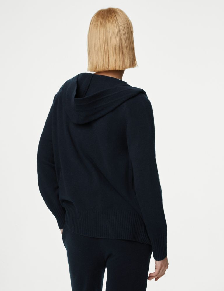 Pure Cashmere Knitted Relaxed Hoodie 6 of 10