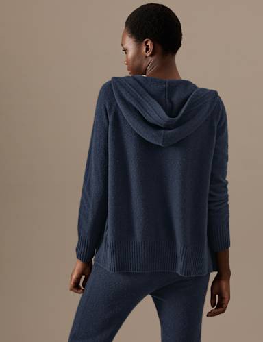 Pure Cashmere Knitted Relaxed Hoodie 7 of 10