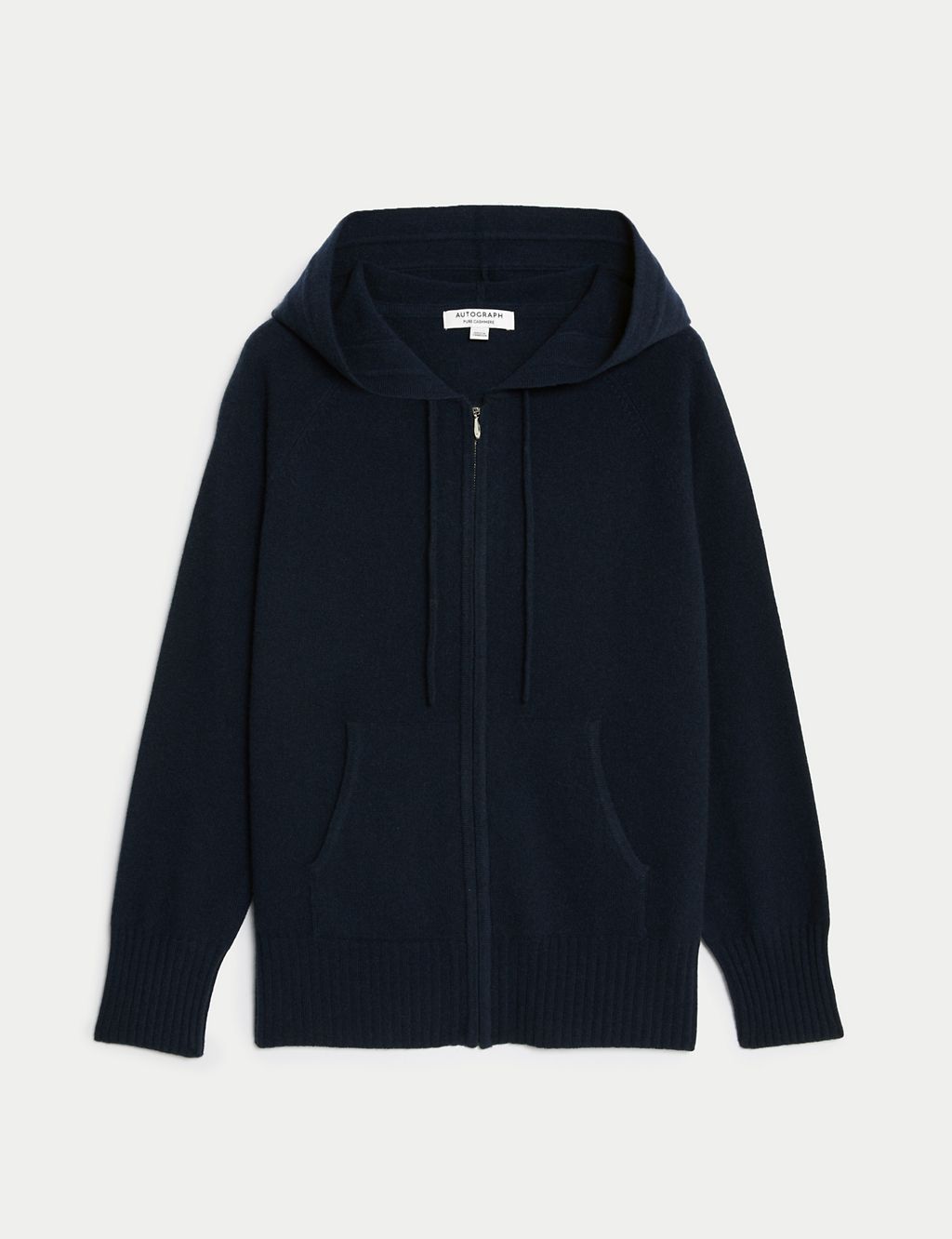 Pure Cashmere Knitted Relaxed Hoodie 1 of 10