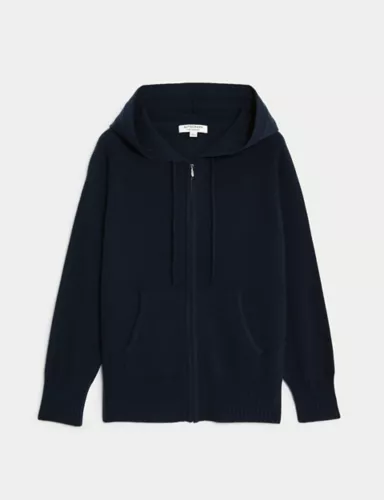Pure Cashmere Knitted Relaxed Hoodie 3 of 10