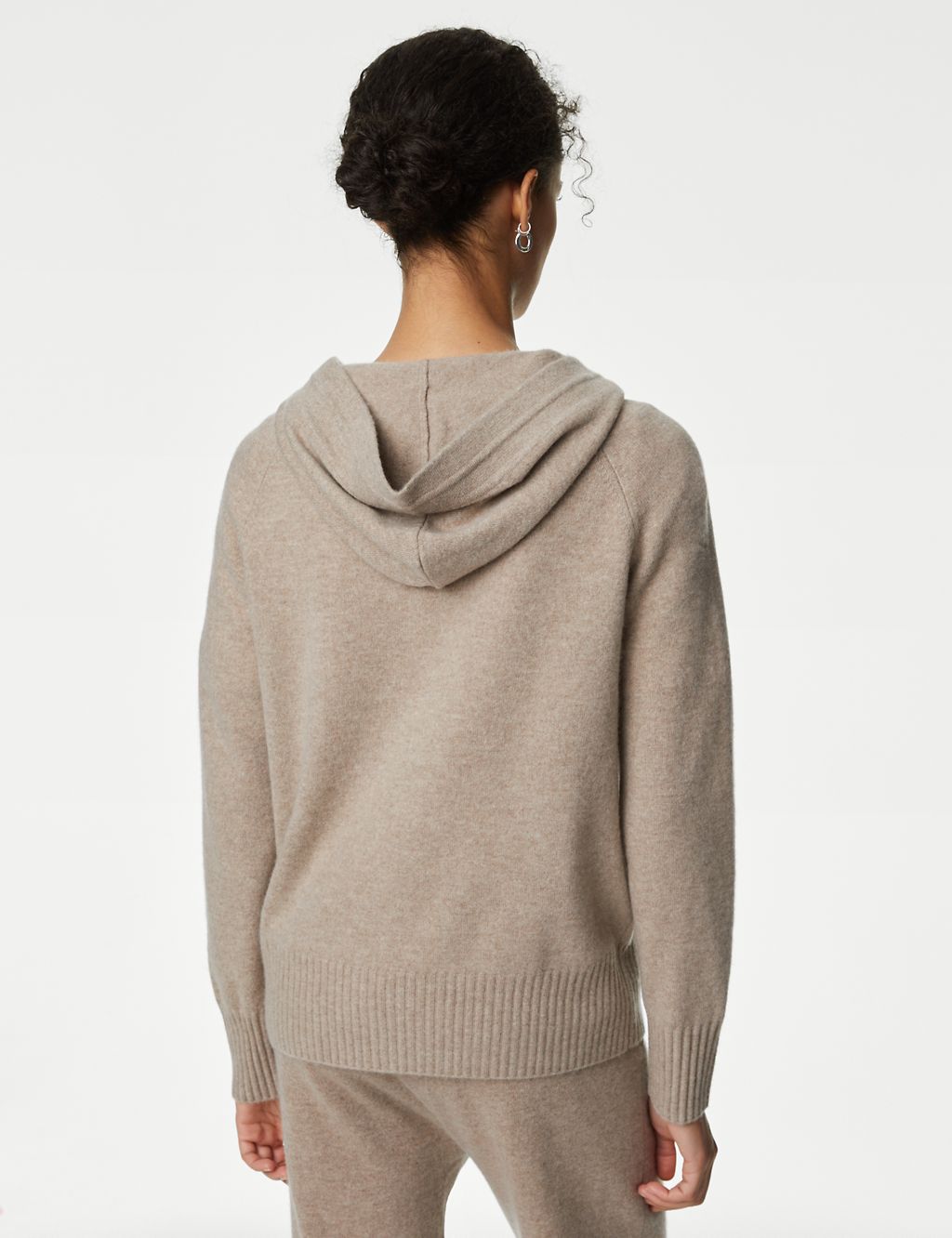 Pure Cashmere Knitted Relaxed Hoodie 5 of 6