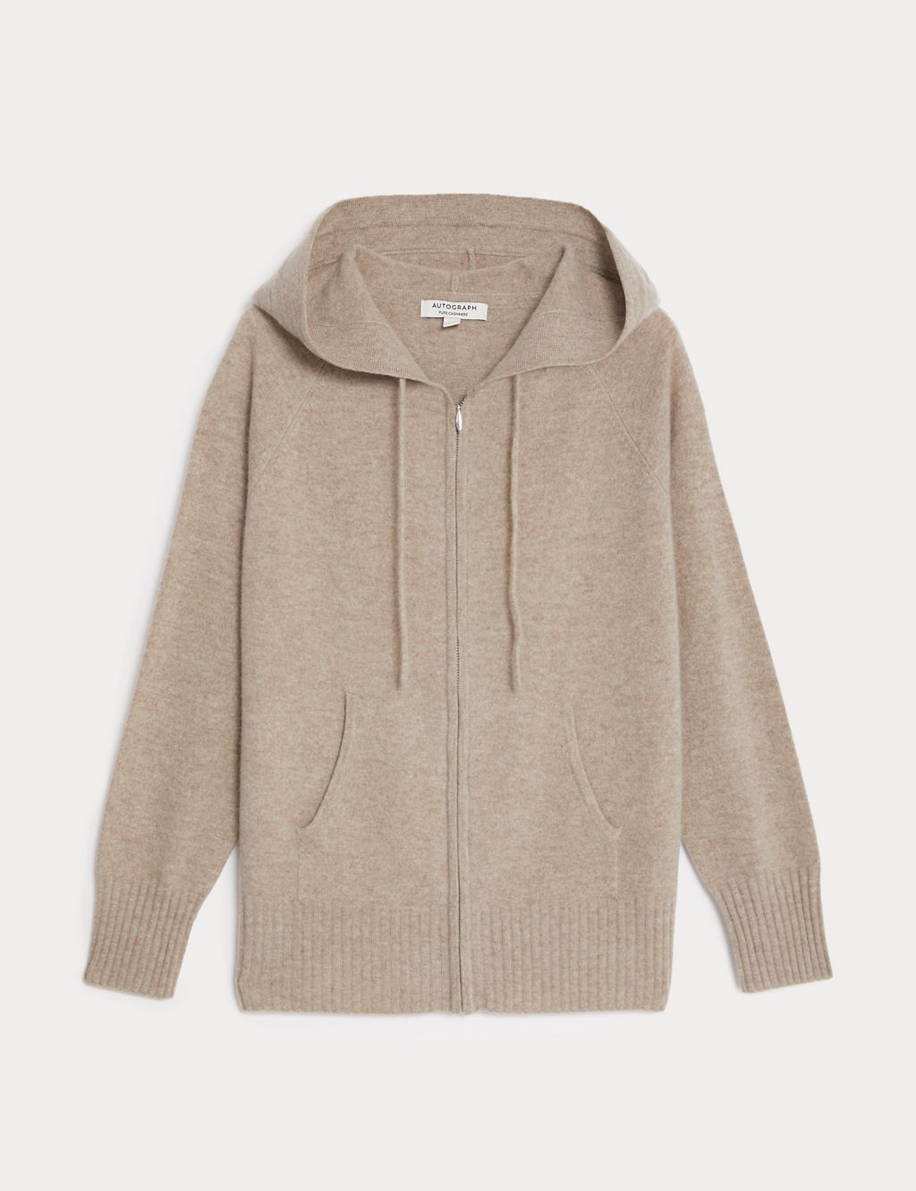 Pure Cashmere Knitted Relaxed Hoodie 1 of 6
