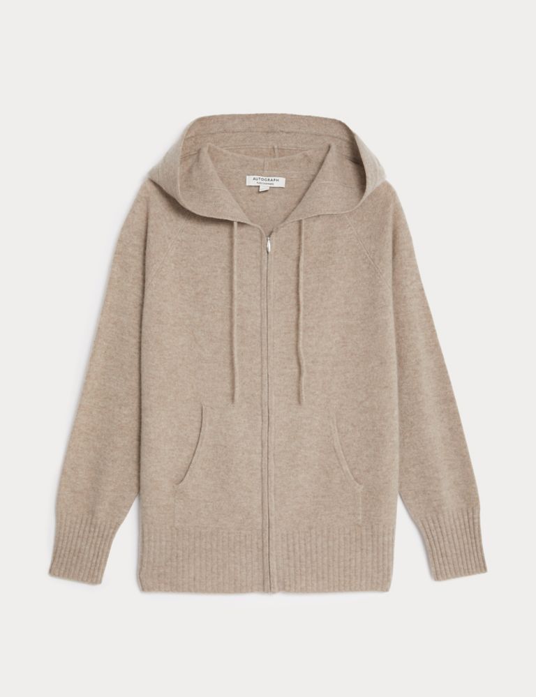 Pure Cashmere Knitted Relaxed Hoodie 2 of 6