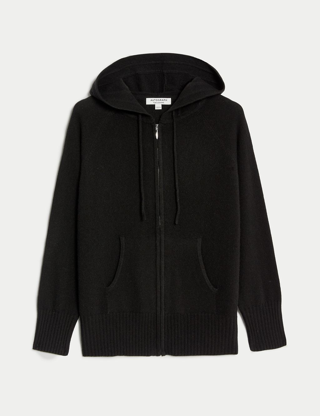 Pure Cashmere Knitted Relaxed Hoodie 1 of 7