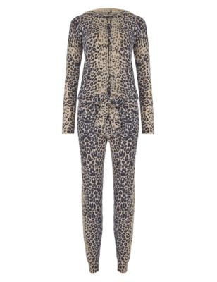Pure Cashmere Leopard Print Onesie Image 2 of 3