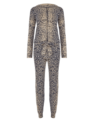 Pure Cashmere Leopard Print Onesie Image 2 of 3