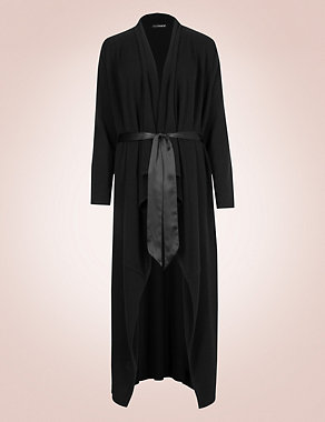 Pure Cashmere Long Sleeve Dressing Gown Image 2 of 3