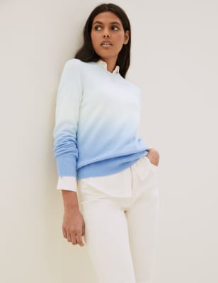 Ombre cashmere clearance sweater