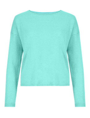 Pure Cashmere Rear Pleat Jumper Image 2 of 3