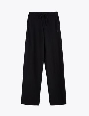 Pure Cashmere Relaxed Wide Leg Joggers Image 1 of 1