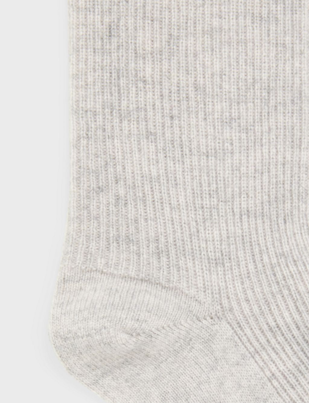 Pure Cashmere Ribbed Ankle High Socks | HOBBS | M&S
