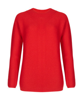 Pure Cashmere Ribbed Jumper Image 2 of 4