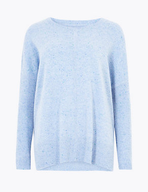 Pure Cashmere Ribbed Jumper Image 2 of 5